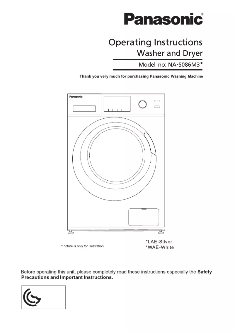 Page n°1 - Manuel utilisateur Panasonic NA-S086