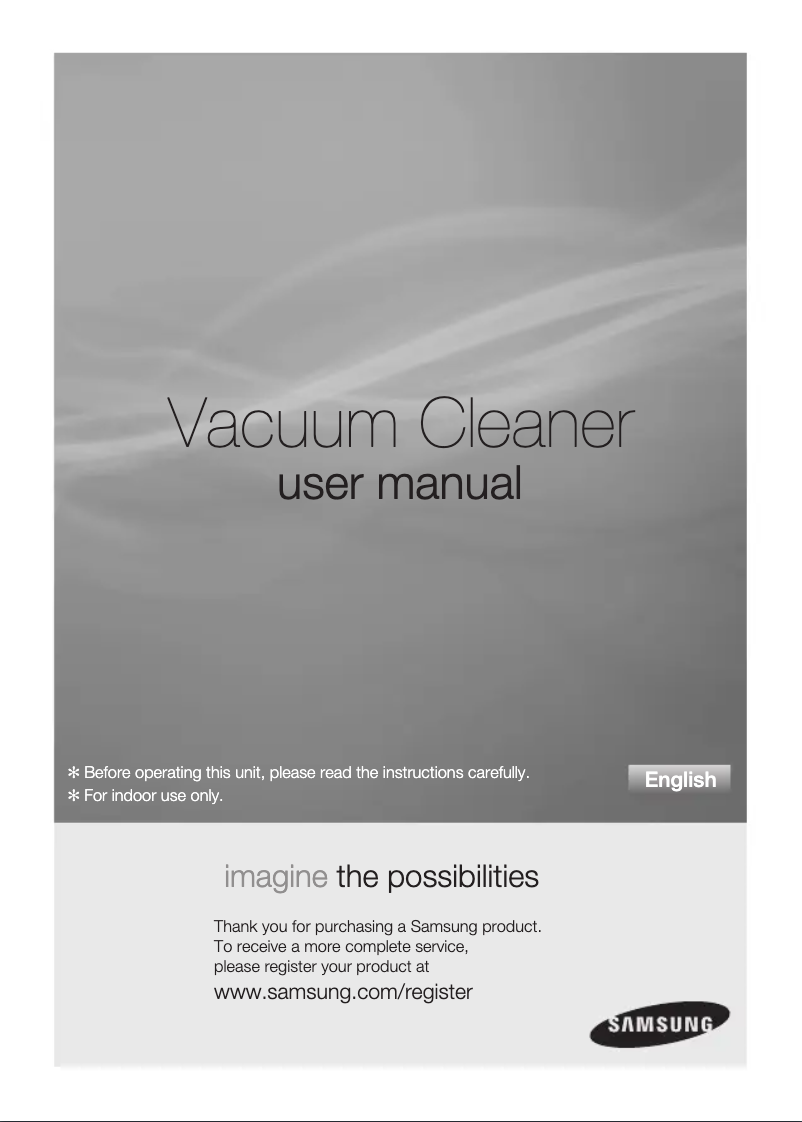 Página 1 del manual Manual de usuario Samsung SC4580