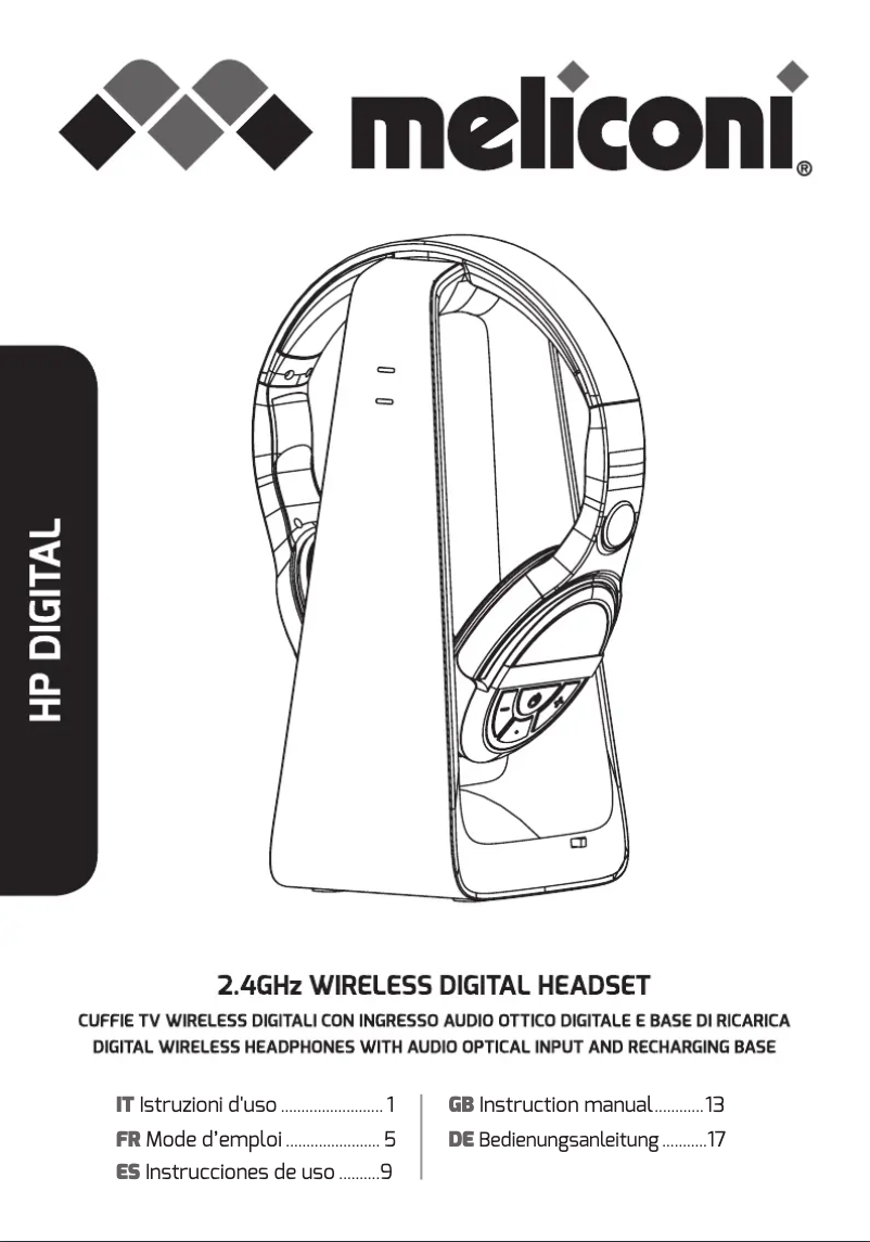 Page 1 de la notice Manuel utilisateur Meliconi HP Digital Pro