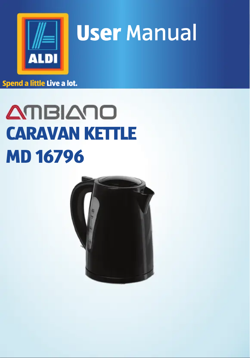 Page n°1 - Manuel utilisateur Medion MD 16796