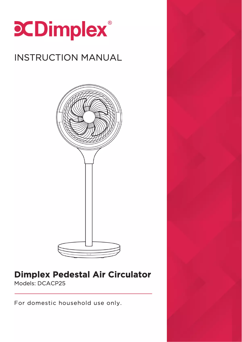 Image de la première page du manuel de l'appareil DCACP25