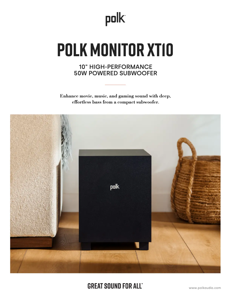 Image de la première page du manuel de l'appareil Monitor XT10