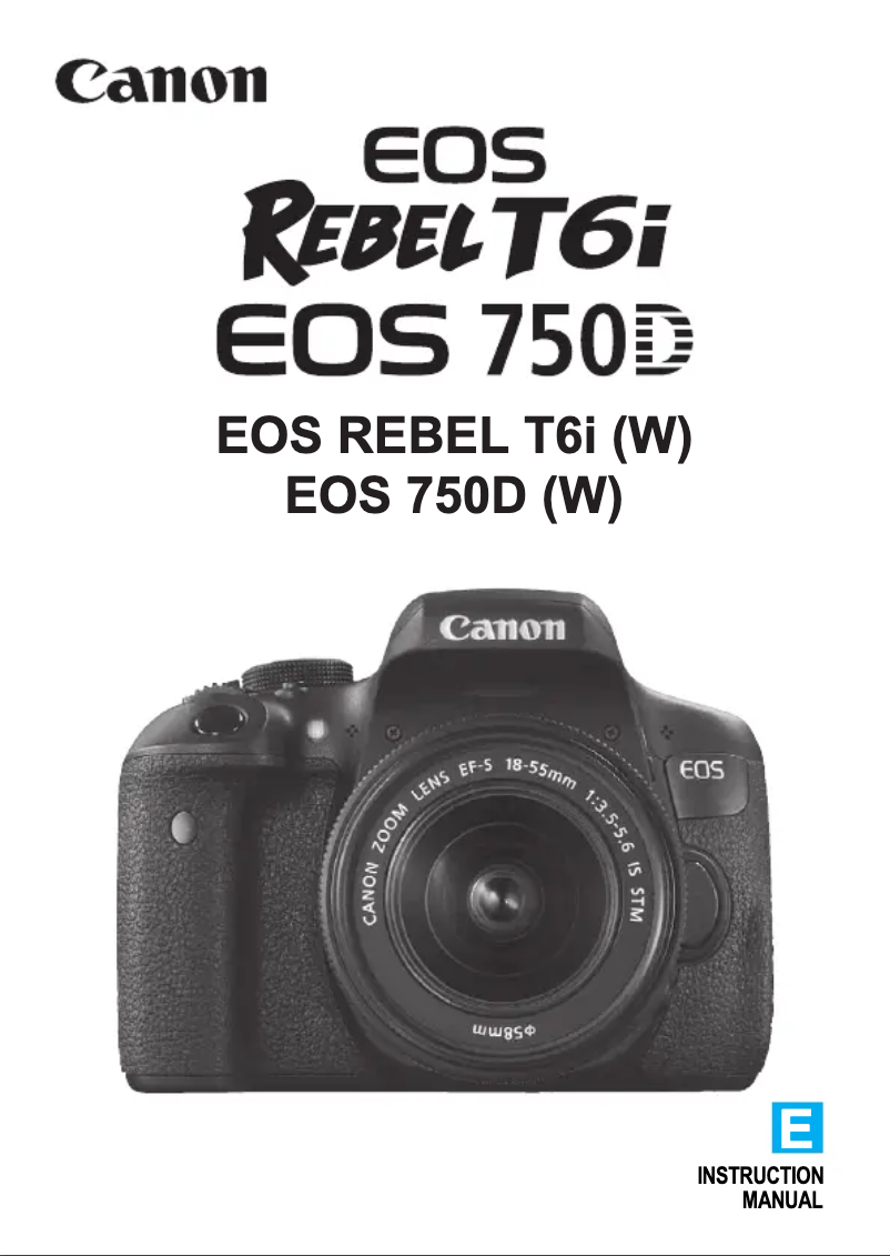 Page 1 de la notice Manuel utilisateur Canon EOS Rebel T6i