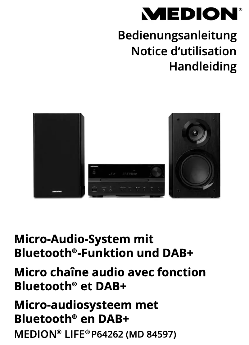 Page 1 de la notice Manuel utilisateur Medion LIFE P64262 (MD 84597)