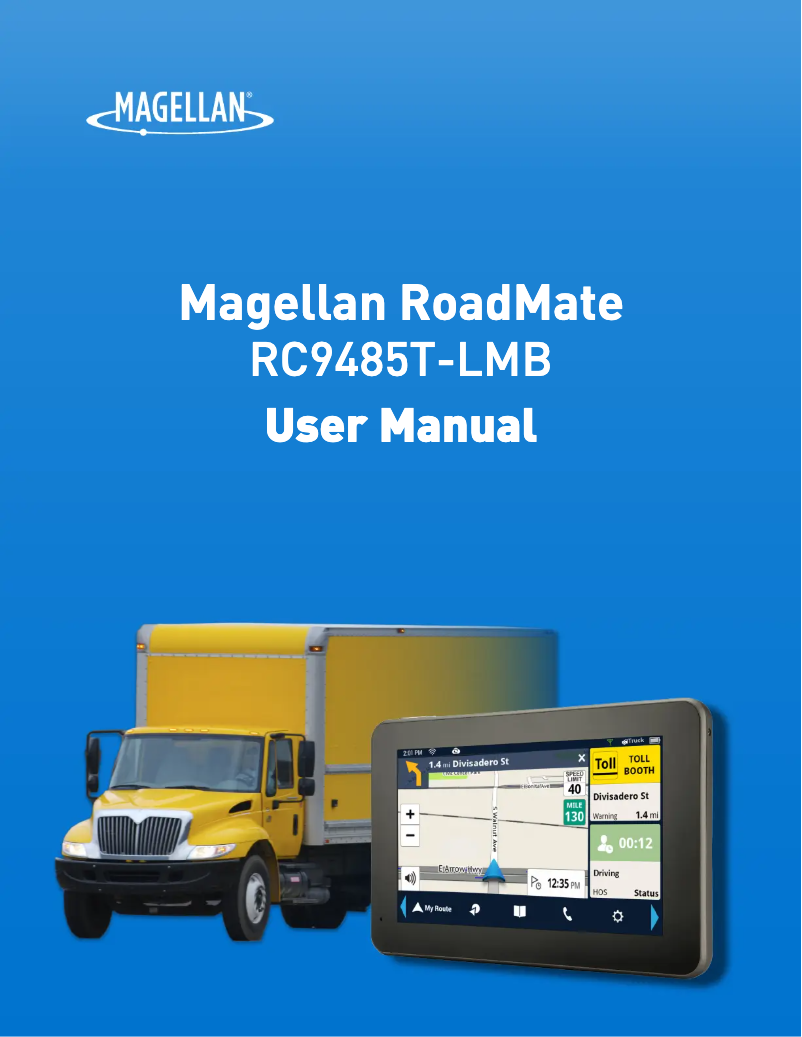 Page n°1 - Manuel utilisateur Magellan RoadMate Commercial 9485T-LMB
