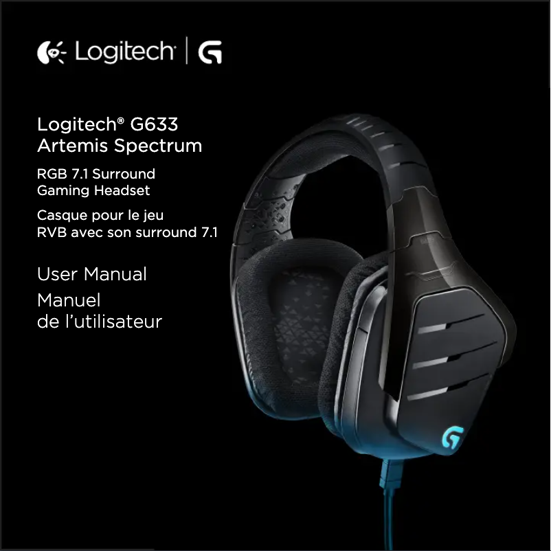 Page 1 de la notice Manuel utilisateur Logitech G633 Artemis Spectrum