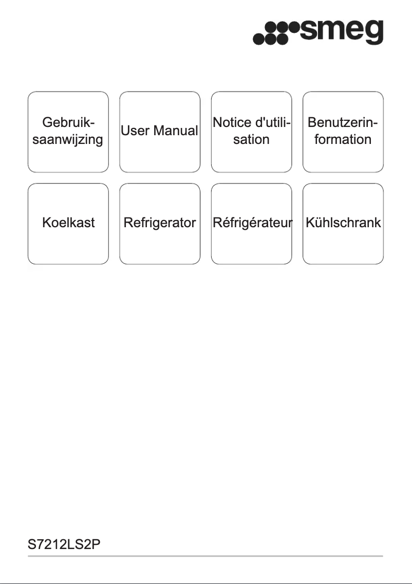 Page 1 de la notice Manuel utilisateur Smeg S7212LS2P
