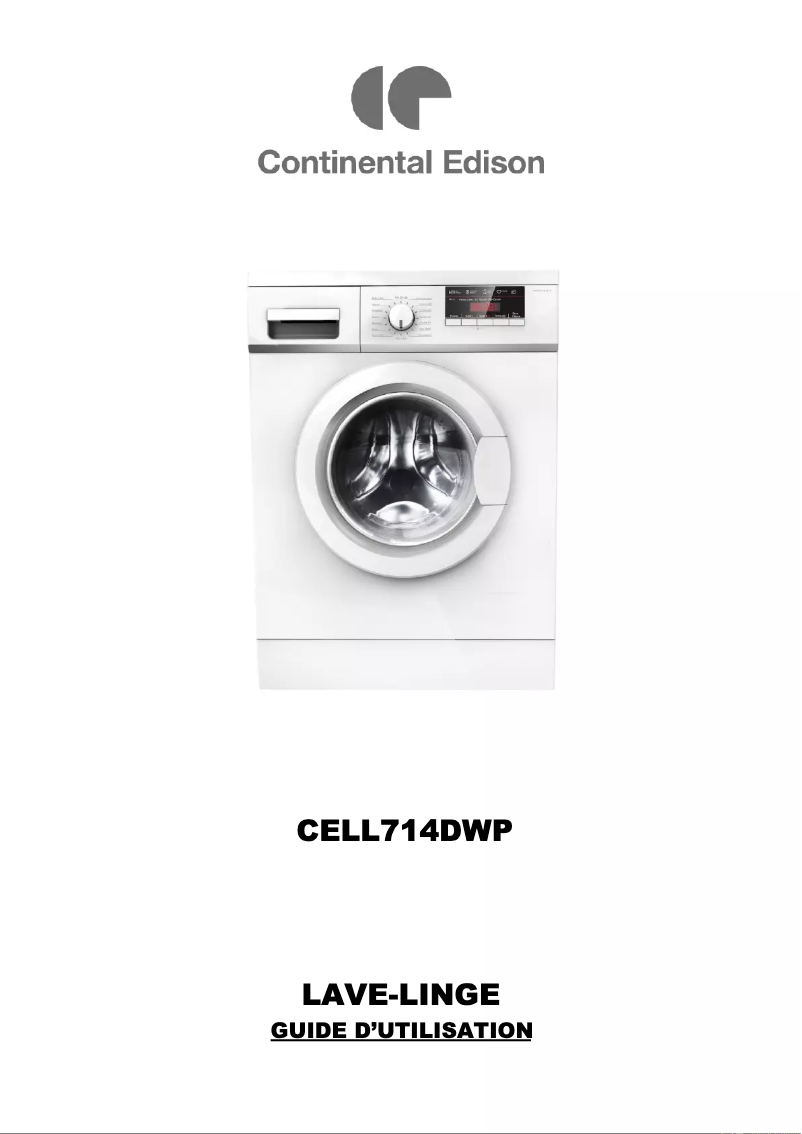 Image de la première page du manuel de l'appareil CELL714DWP