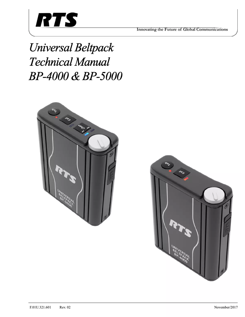 Image de la première page du manuel de l'appareil BP-5000