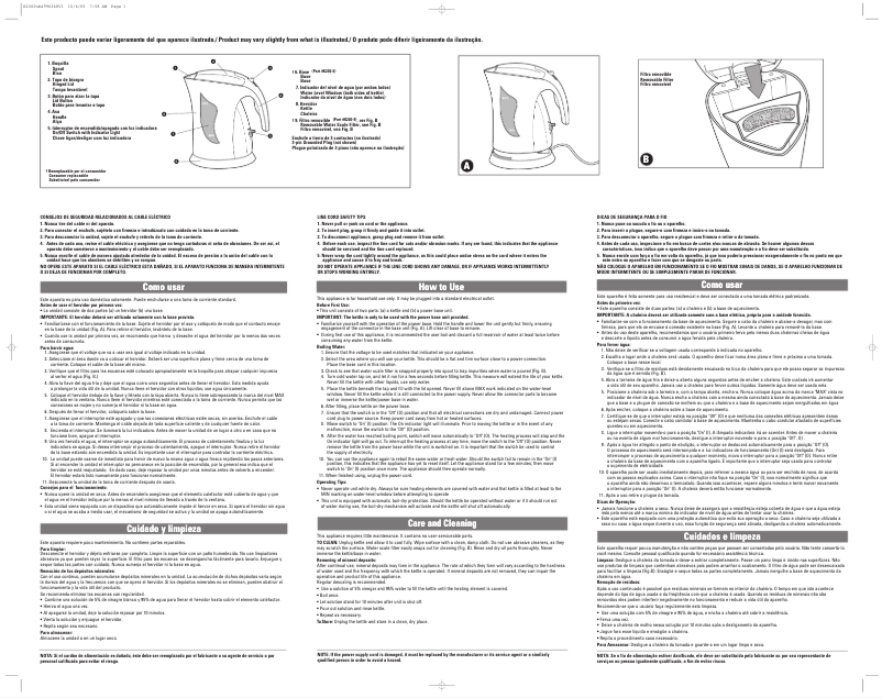 Page n°1 - Manuel utilisateur Black & Decker K200