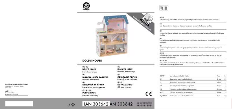 Page 1 de la notice Manuel utilisateur Playtive IAN 303642