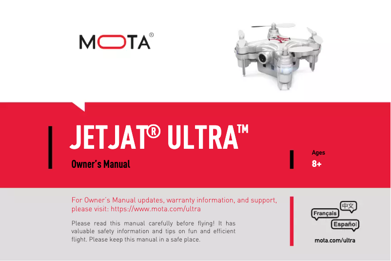 Page 1 de la notice Manuel utilisateur MOTA JETJAT Ultra