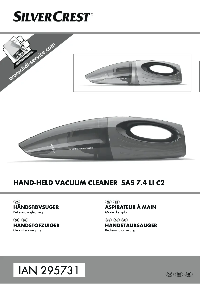 Page n°1 - Manuel utilisateur SilverCrest SAS 7.4 LI B2