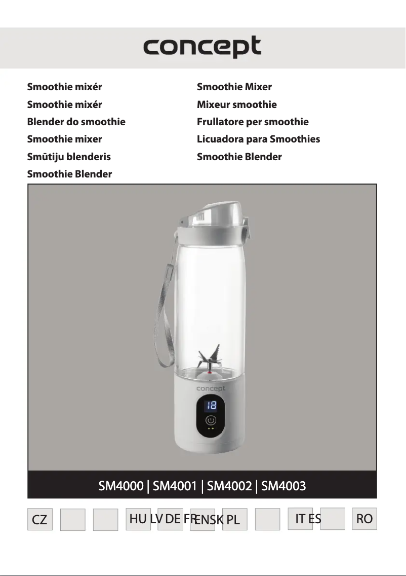 Page n°1 - Manuel utilisateur Concept SM4001