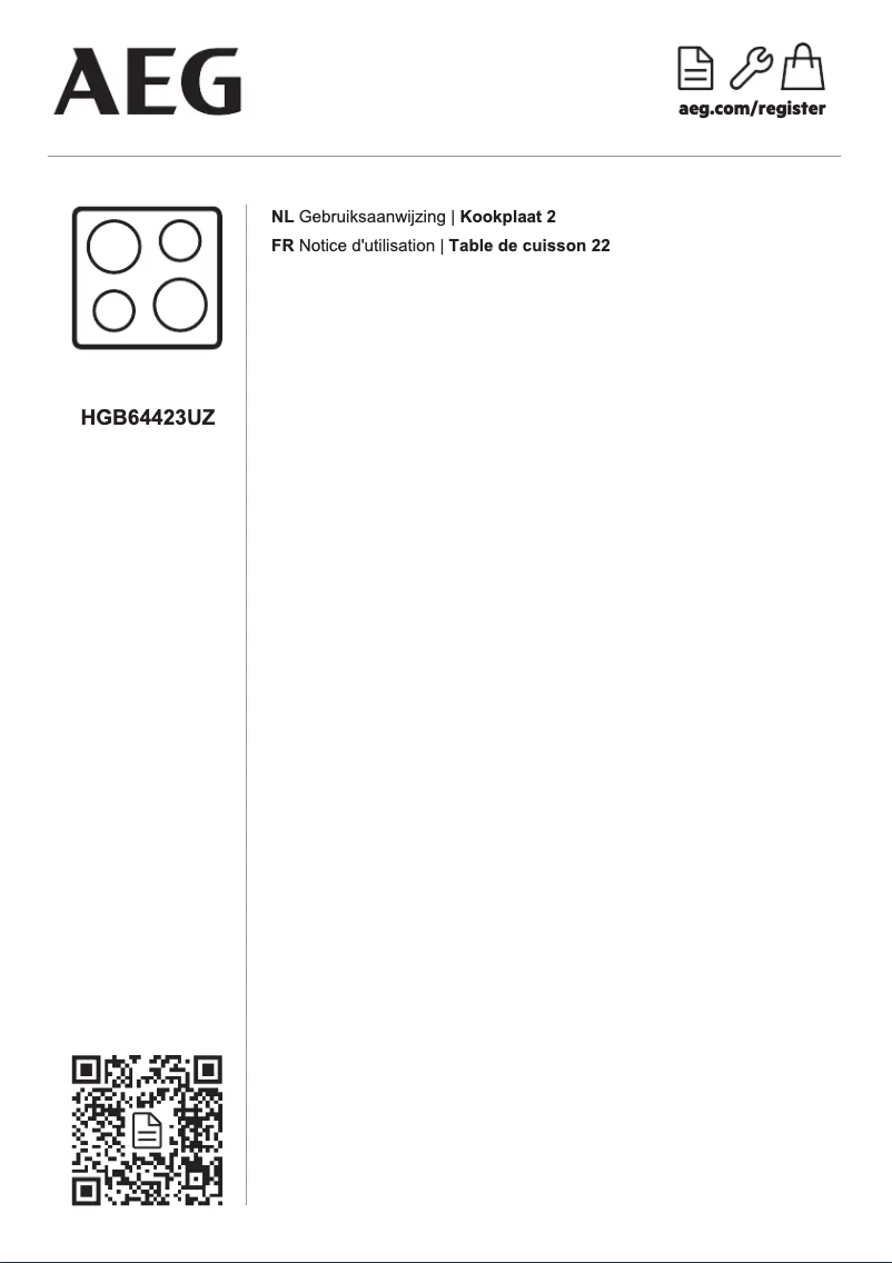 Image de la première page du manuel de l'appareil HGB64423UZ