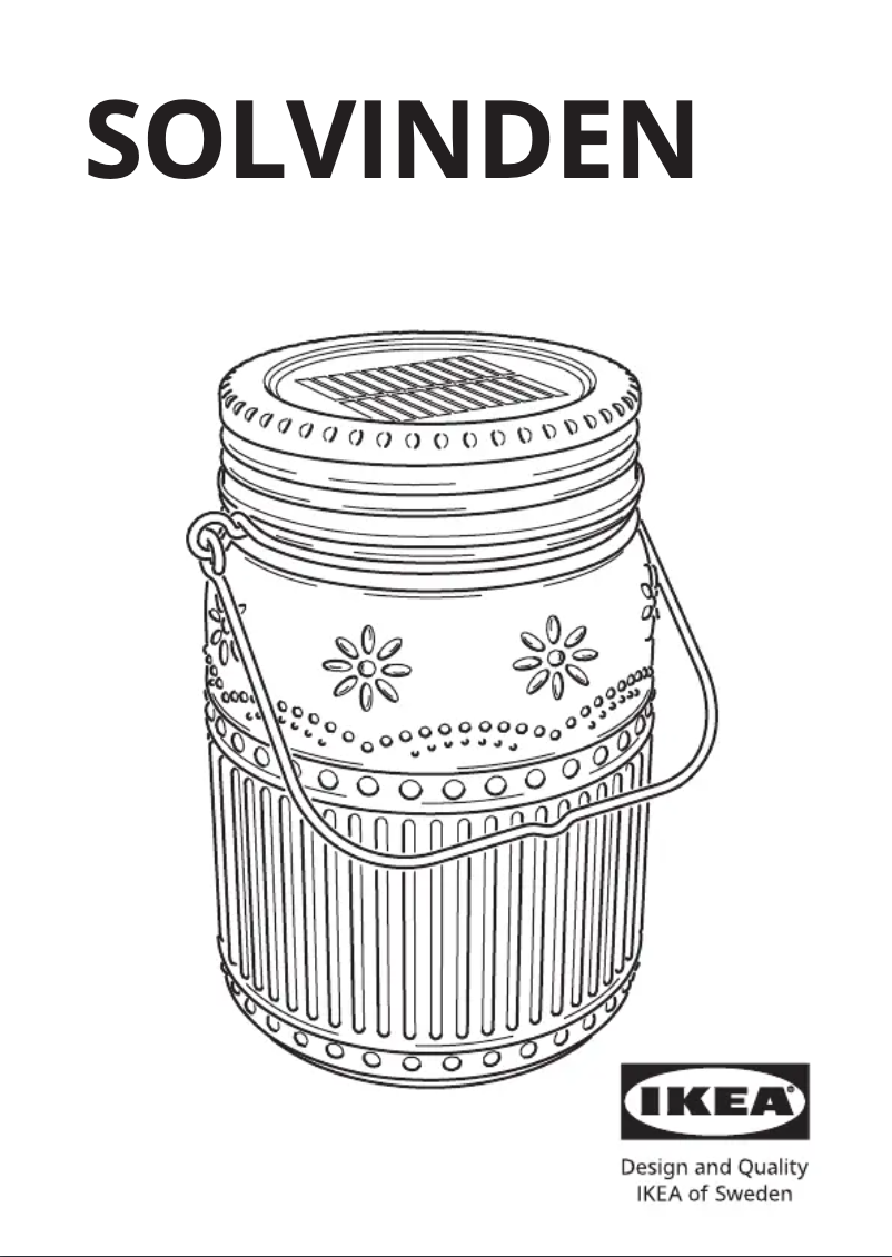 Image de la première page du manuel de l'appareil SOLVINDEN 605.145.96