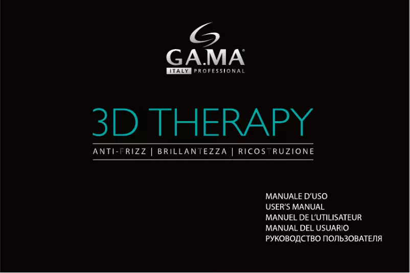 Page 1 de la notice Manuel utilisateur GA.MA MP59.3D