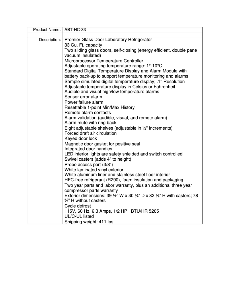 Image de la première page du manuel de l'appareil ABT-HC-33