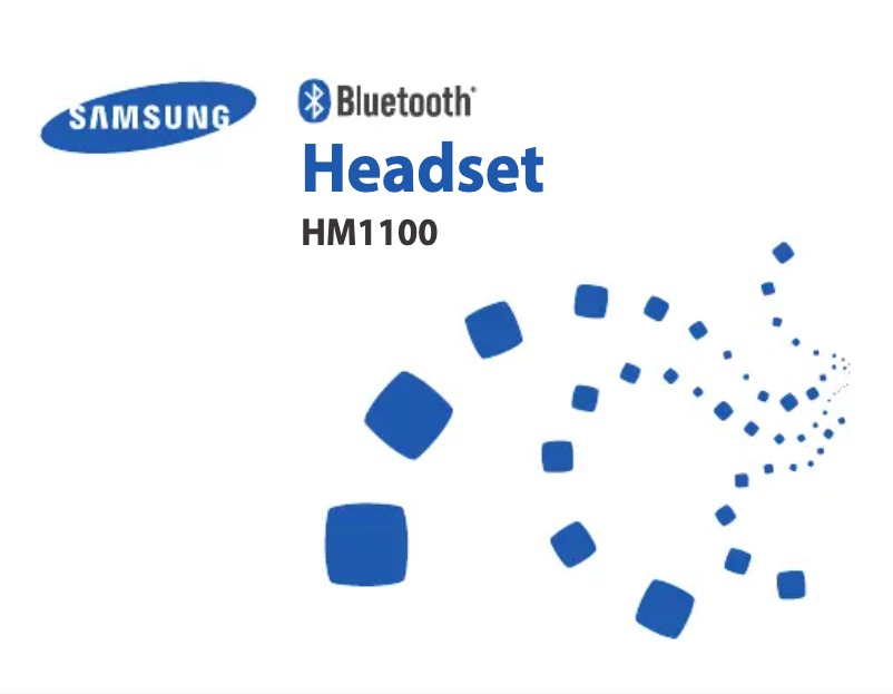 Page n°1 - Manuel utilisateur Samsung HM1100