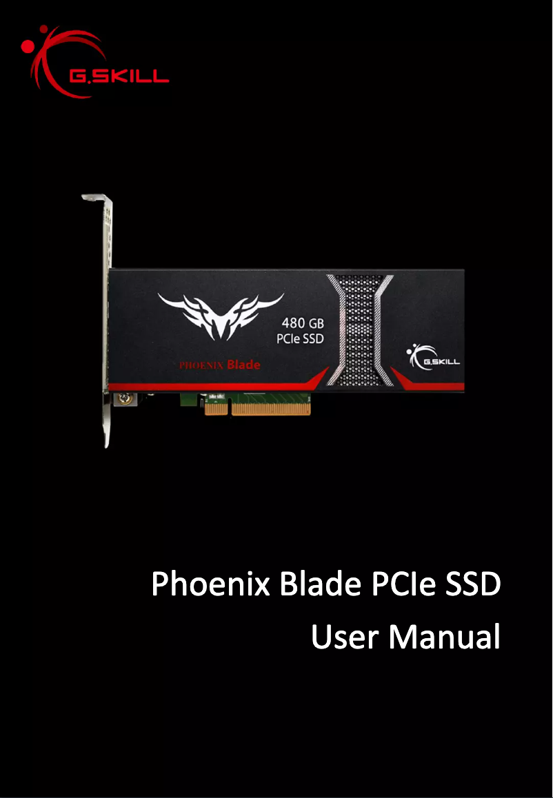 Image de la première page du manuel de l'appareil Phoenix Blade