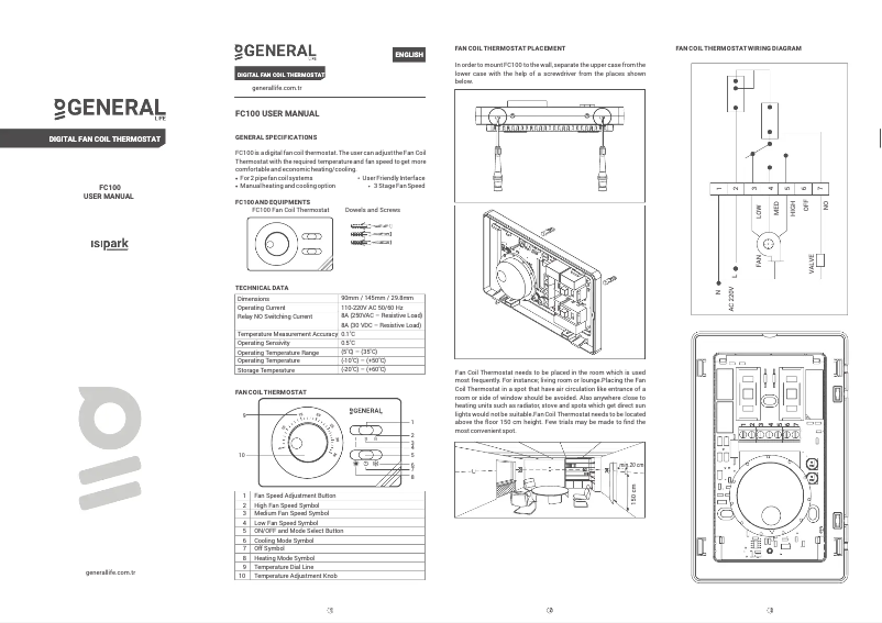 Página 1 del manual Manual de usuario GENERAL Life FC220