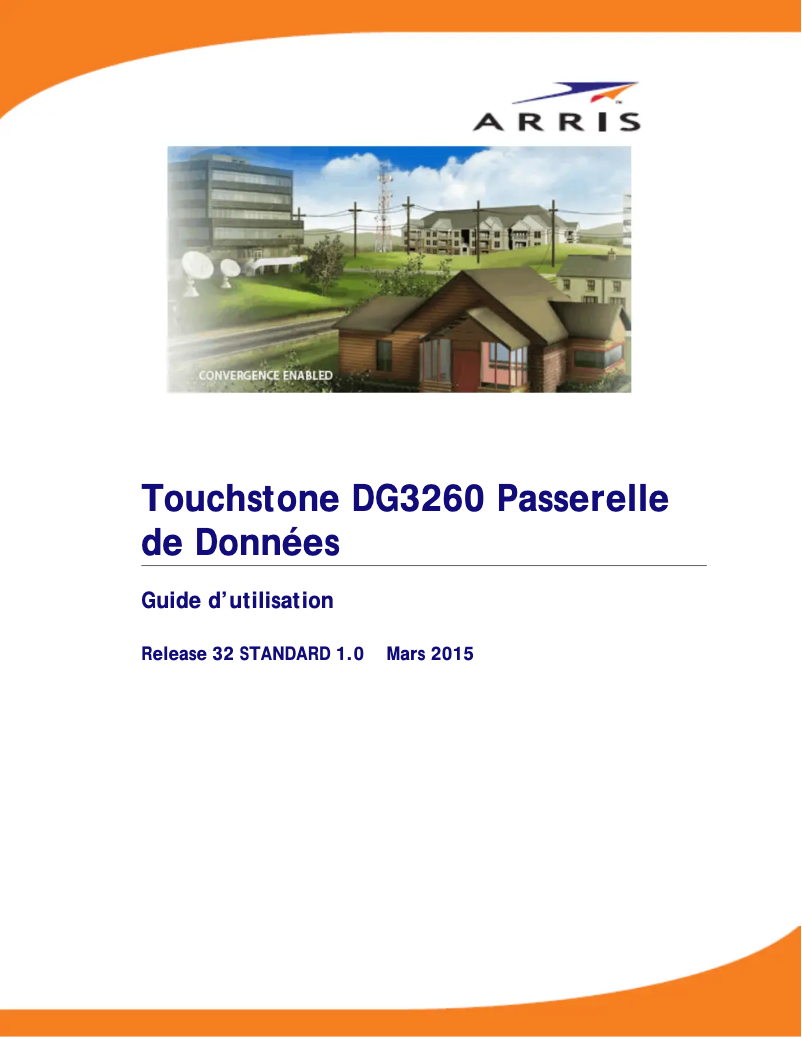 Page 1 de la notice Manuel utilisateur Arris SURFboard DG3260A/NA