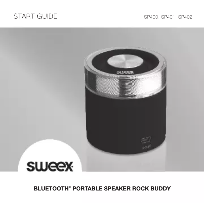 Page 1 de la notice Manuel utilisateur Sweex SP400
