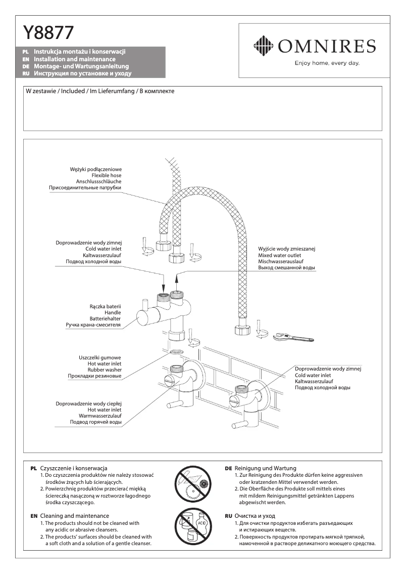 Image de la première page du manuel de l'appareil Y8877