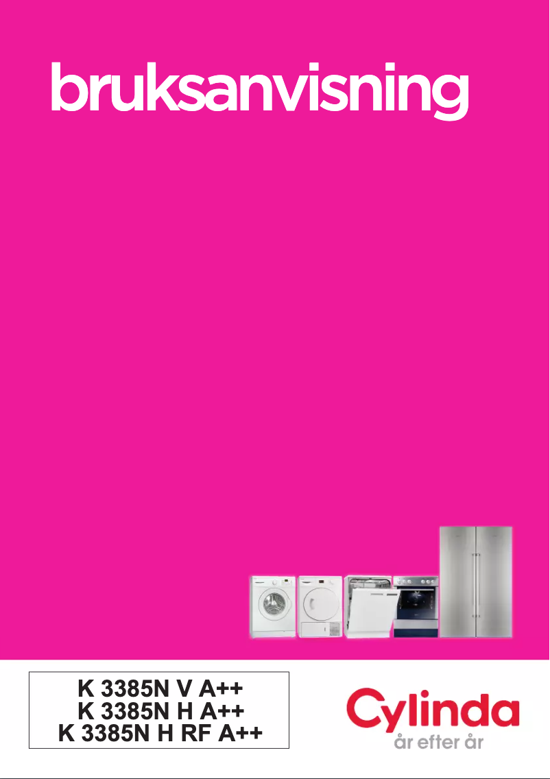 Page 1 de la notice Manuel utilisateur Cylinda K3385NV