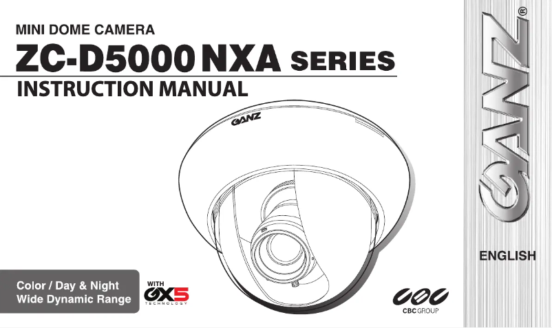 Image de la première page du manuel de l'appareil ZC-D5212NXA