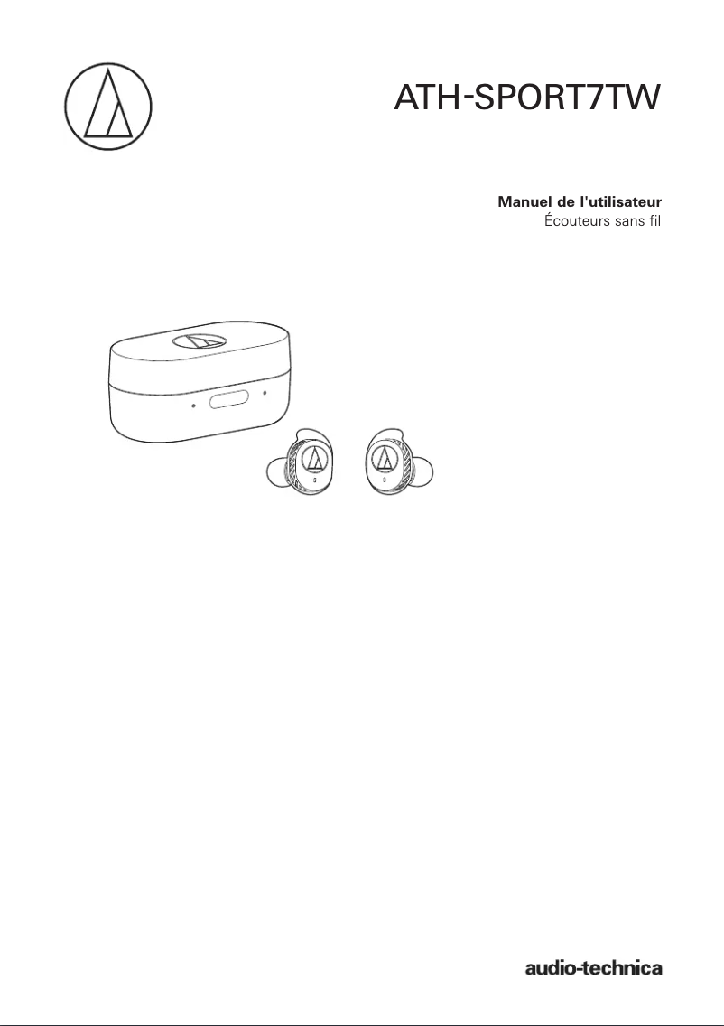 Page 1 de la notice Mode d'emploi Audio-Technica ATH-SPORT7TW