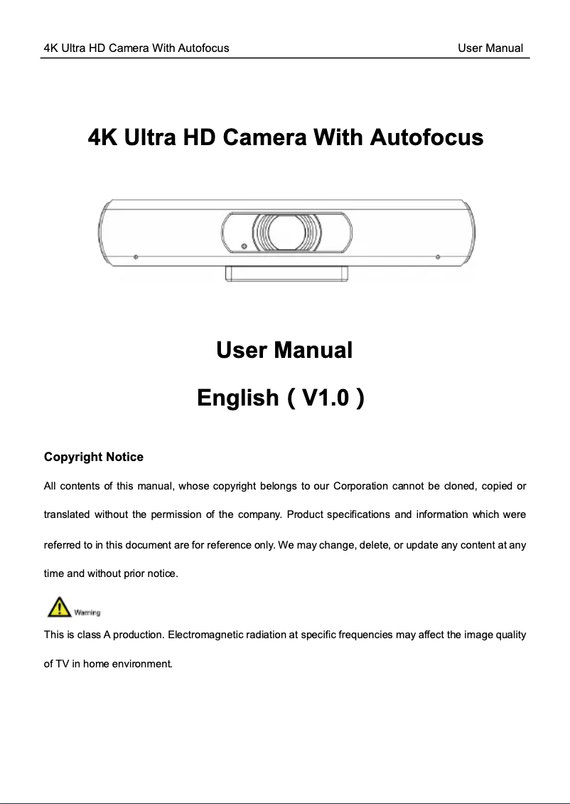 Page 1 of the manual User Manual Edis EJX-1700
