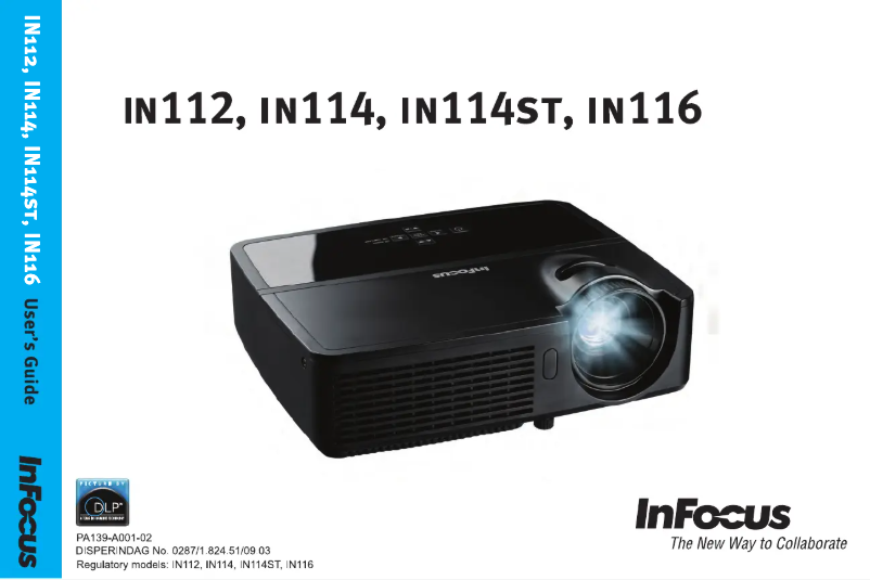Page 1 de la notice Manuel utilisateur InFocus IN112