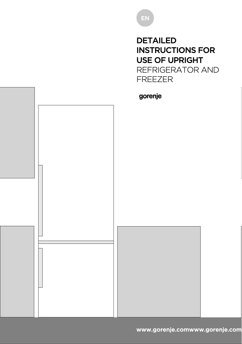 Page 1 de la notice Manuel utilisateur Gorenje NRK61JSY2B