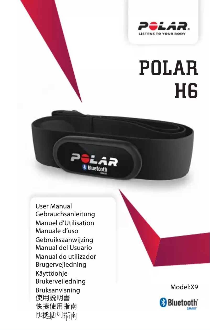 Page 1 de la notice Manuel utilisateur Polar H6