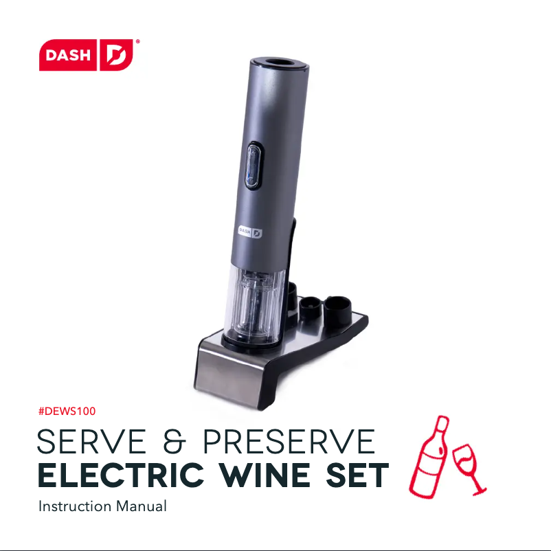 Página 1 del manual Manual de usuario Dash Serve DEWS100GBBK06