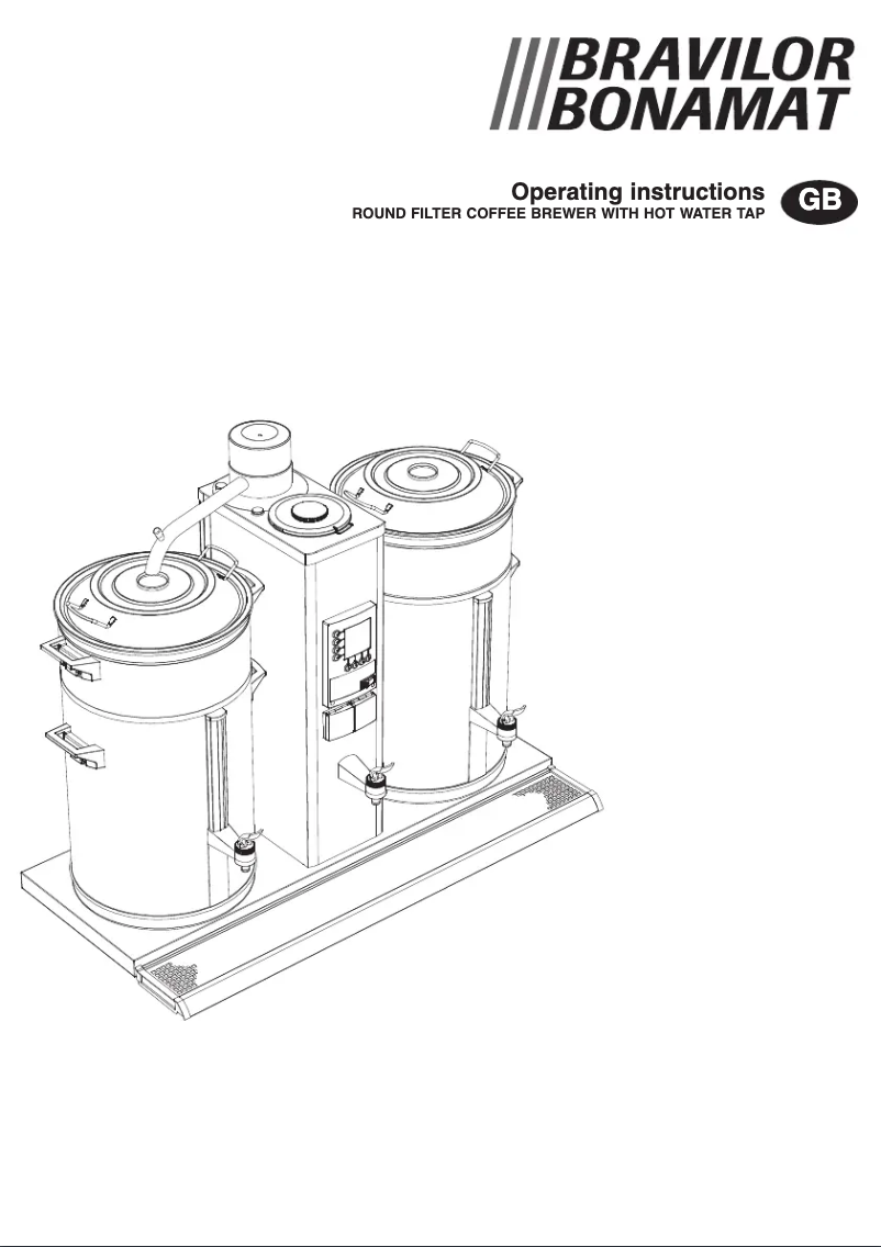 Page 1 de la notice Manuel utilisateur Bravilor Bonamat B10 HW