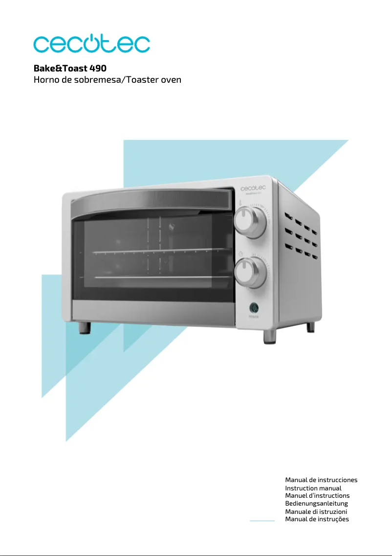 Página 1 del manual Manual de usuario Cecotec Bake&Toast 490
