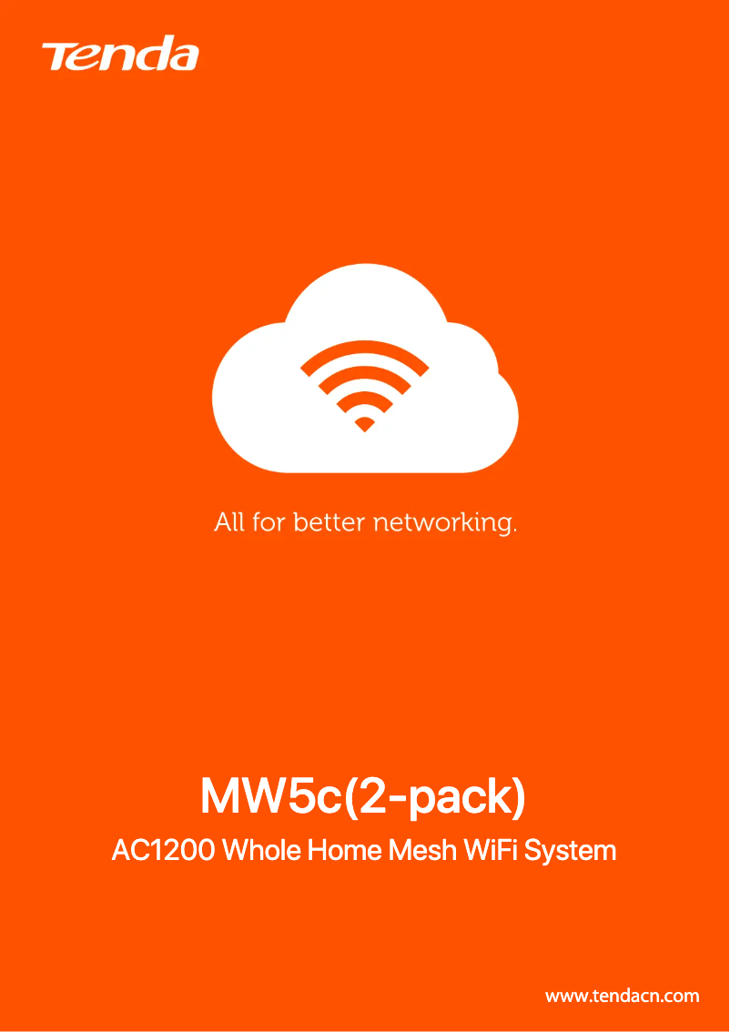 Page 1 de la notice Fiche technique Tenda Nova MW5c
