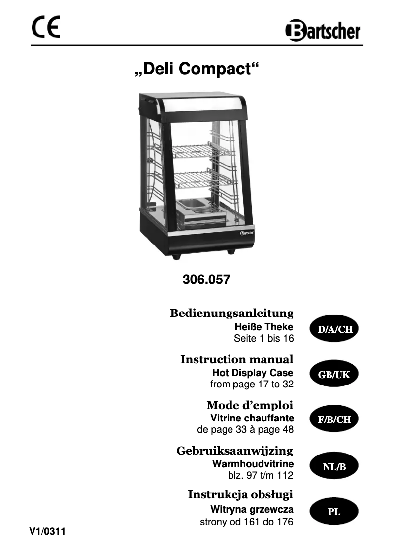 Image de la première page du manuel de l'appareil Deli Compact 306057