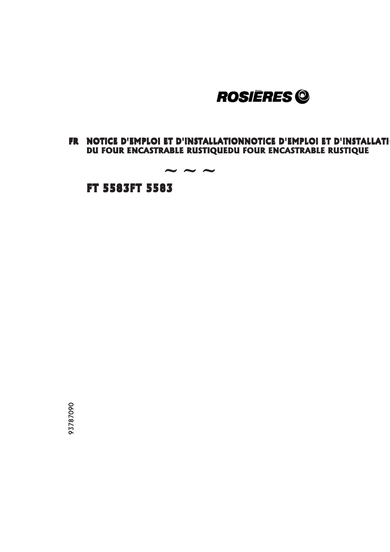 Image de la première page du manuel de l'appareil FT 5583 RU