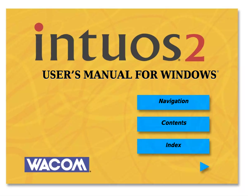 Page n°1 - Manuel utilisateur Wacom Intuos 2 Windows