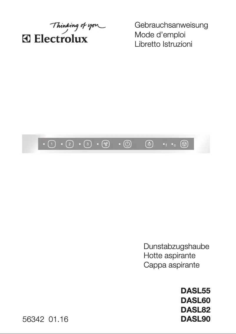 Page n°1 - Manuel utilisateur Electrolux DASL6030WE