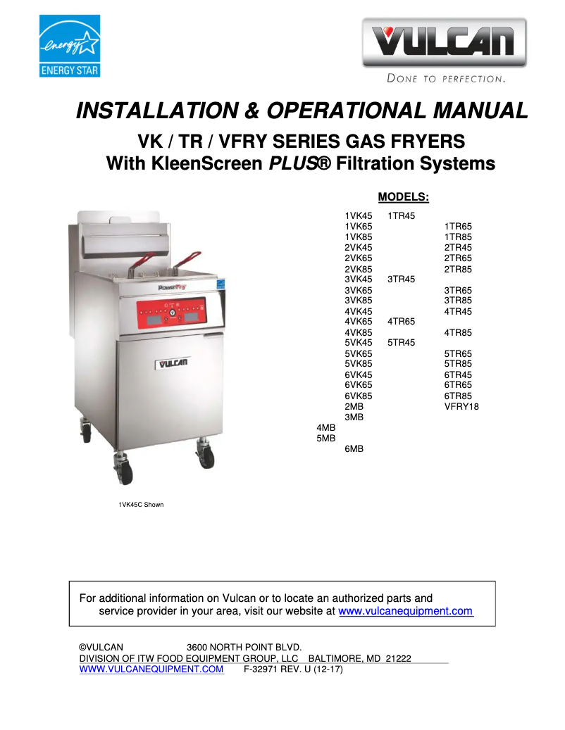 Imagen de la primera página del manual del dispositivo TR45