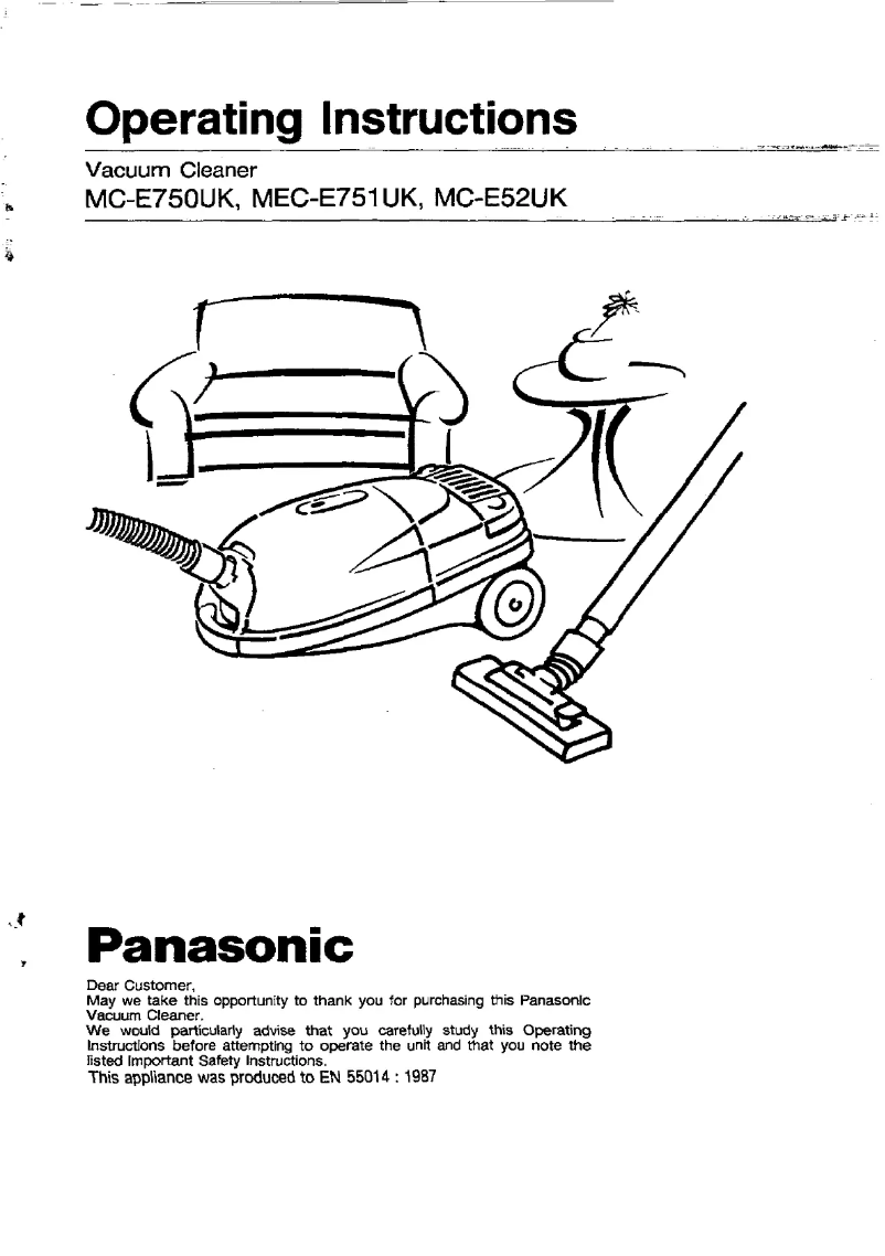 Image de la première page du manuel de l'appareil MC-E753