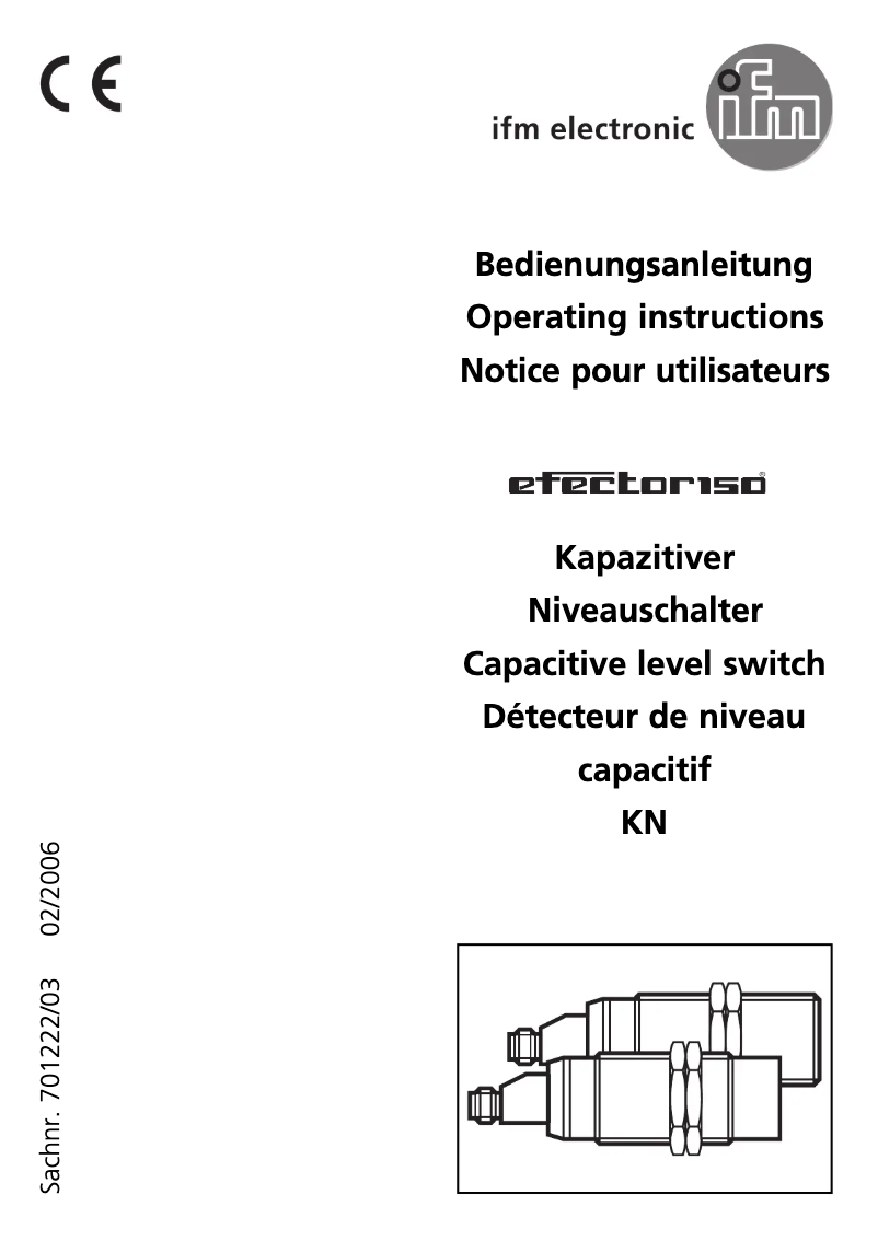 Page n°1 - Manuel utilisateur IFM KN5125