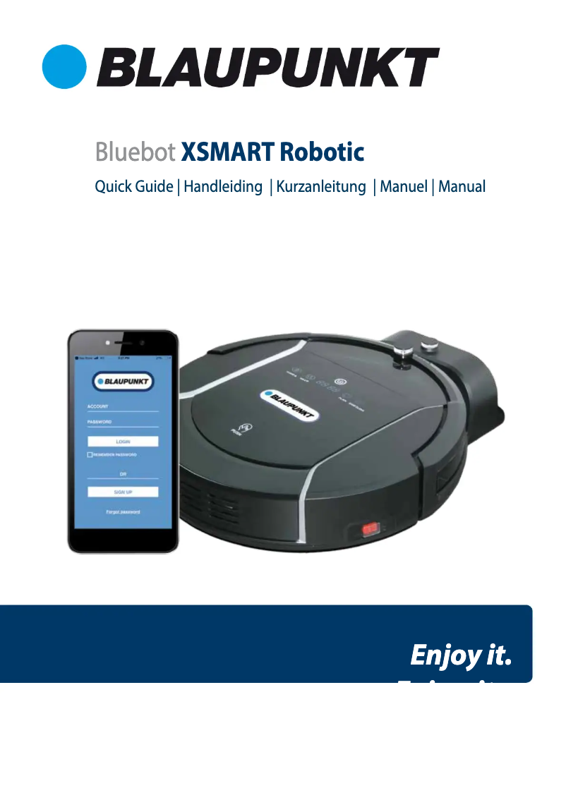 Page n°1 - Manuel utilisateur Blaupunkt Bluebot XSmart VCBB1XS