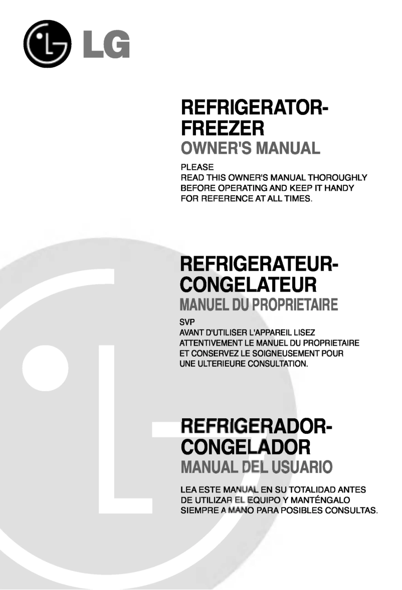 Page 1 de la notice Manuel utilisateur LG GR-S522JLC