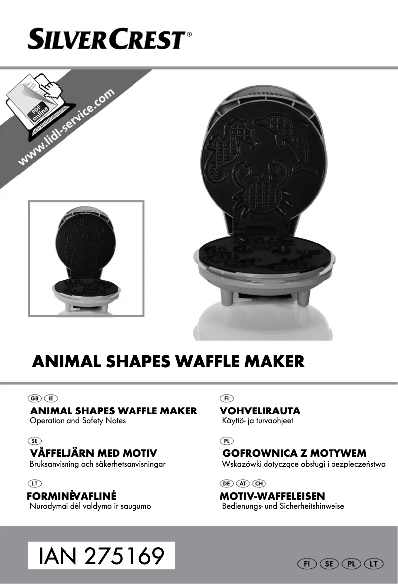 Page n°1 - Manuel utilisateur SilverCrest IAN 275169