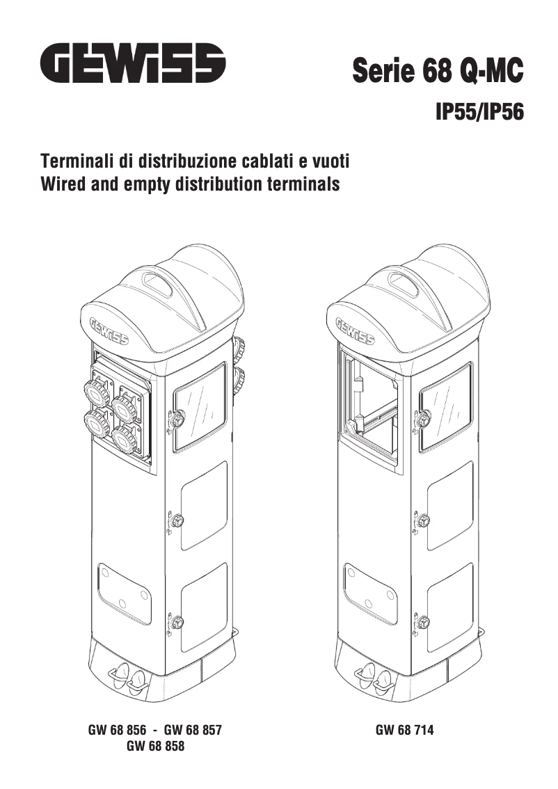 Page 1 de la notice Manuel utilisateur Gewiss GW68714A